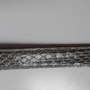 Gray Snakeskin Belt